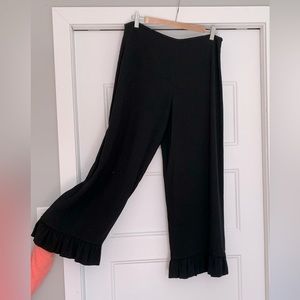 Club Monaco pants with ruffle detail